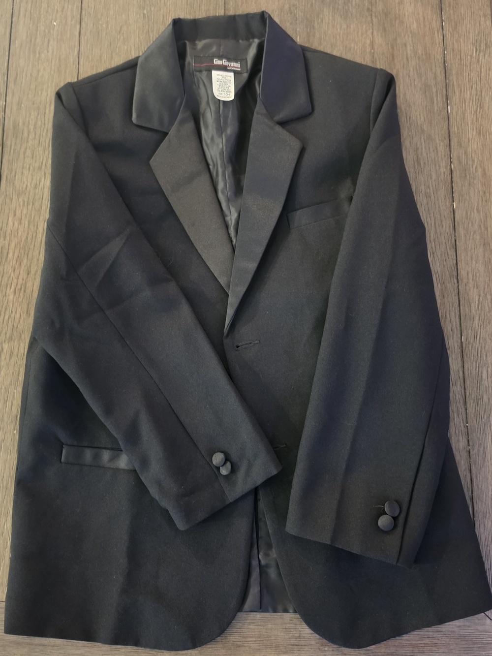 Boy's Gino Giovanni Black Blazer Size 10H